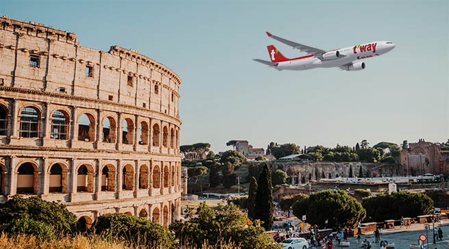 로마 왕복항공권